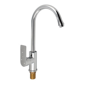 GFmark - Смеситель кухонный, шаровый, боковой, со стразами на ручке, код: 2254