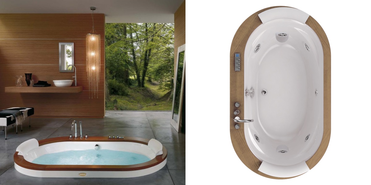 Ванна с гидромассажем встроенная Opalia Wood 9F43-536 Jacuzzi 9F43536 - Вид №1