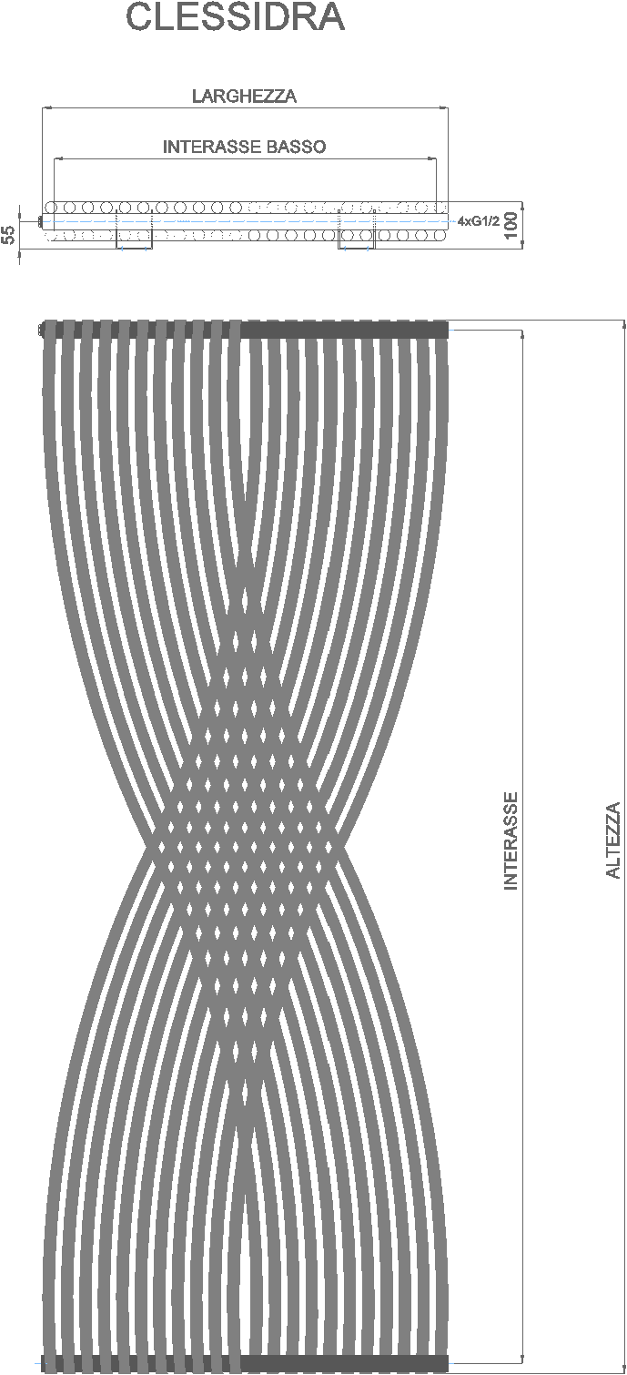 Geber Radiatori Полотенцесушитель из стали с порошковым покрытием I classici sun-id-1516279 - Вид №5