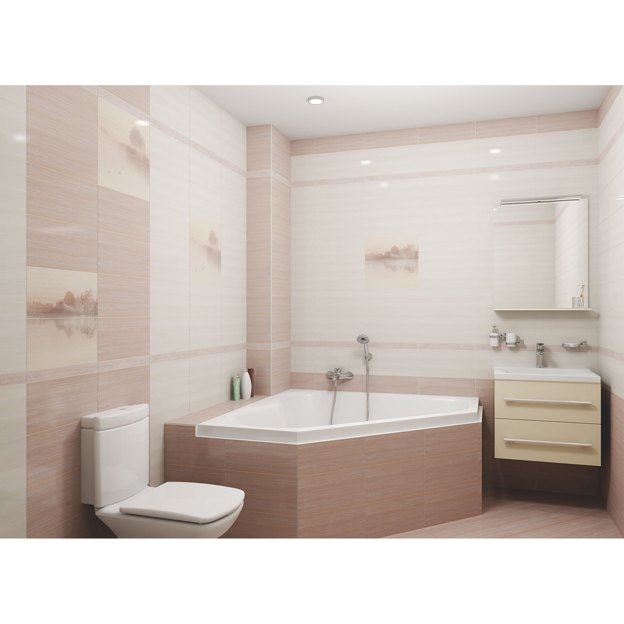 18221469 Плитка настенная 20х40 см 1.2 м2 цвет коричневый Classics Santreyd - Вид №3