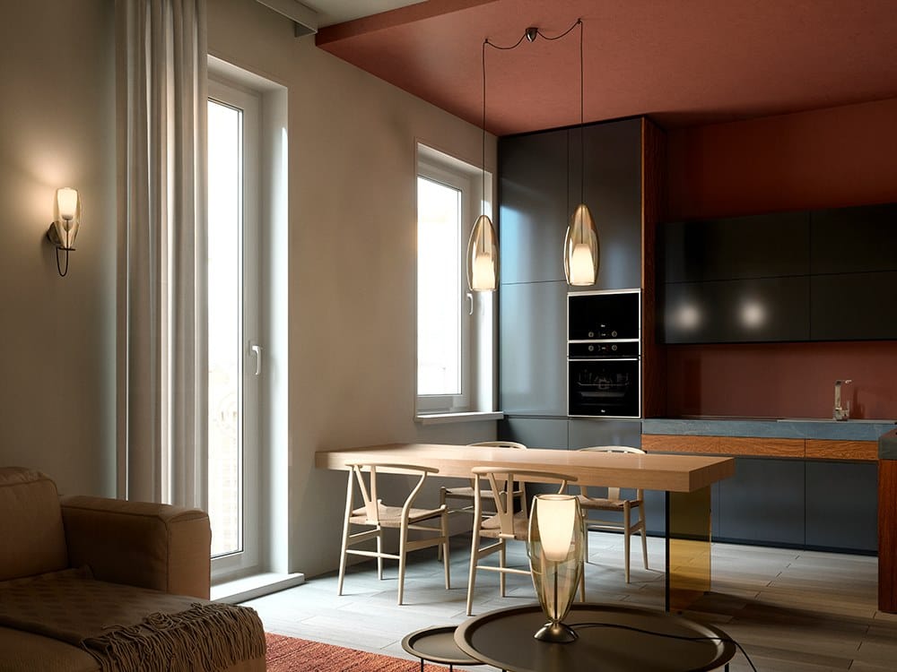 Металлический подвесной светильник из боросиликатного стекла Cangini & Tucci флейта ARCH-00030198 - Вид №7