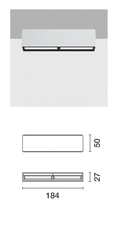 Wall washer a LED in alluminio a soffitto iGuzzini Laser Blade XS ARCH-00112836 - Вид №8