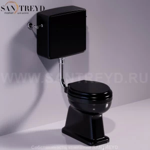LO901NERO Компакт унитаз с бачком Черный Simas Londra Италия