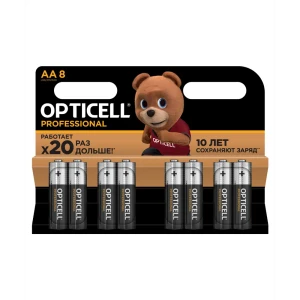 Алкалиновые батарейки Opticell Professional AA 8 штук 89385142