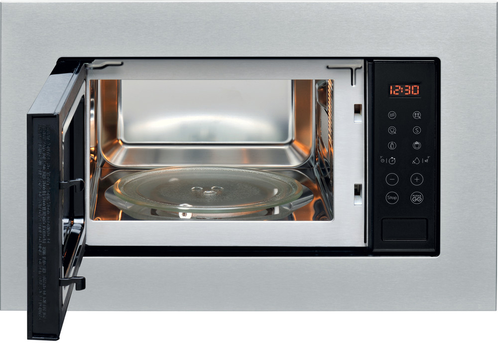 MWI 120 SX Встраиваемая микроволновая печь hotpoint-ariston/ 20 литров, 800вт, 1 программа приготовления, 6 уровней мощности, электронный дисплей, таймер Indesit Santreyd  - Вид №1