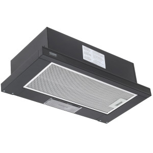 1607103 Вытяжка телескопическая KRONA KAMILLA 600 Glass черный/черный