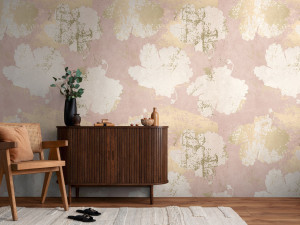 Цветочные узоры нетканые обои