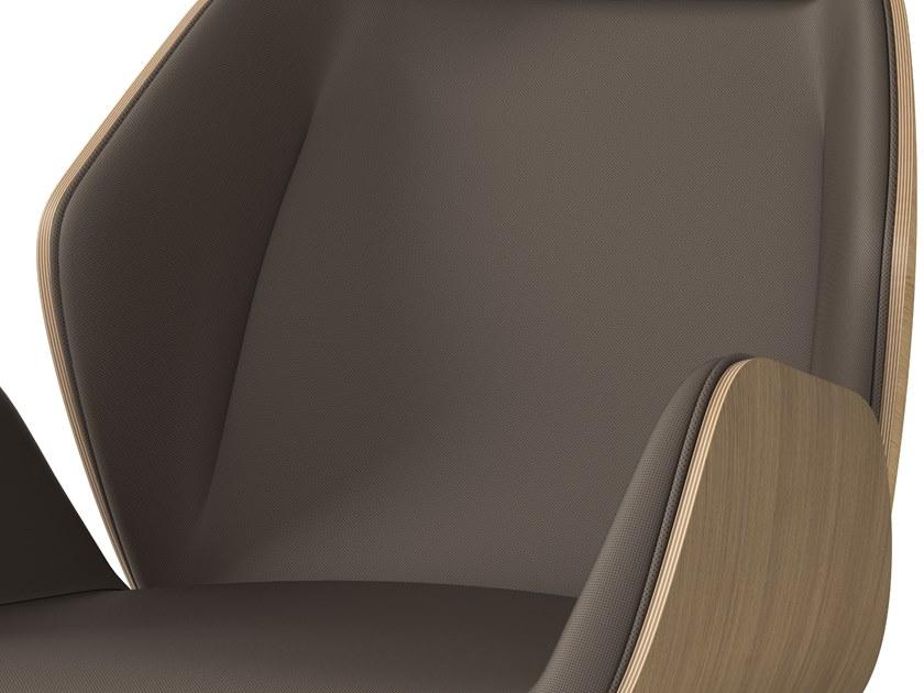 Arte & D 5-спицевое кресло для руководителя с подлокотниками Haiku wood Wc8060og  - Вид №2