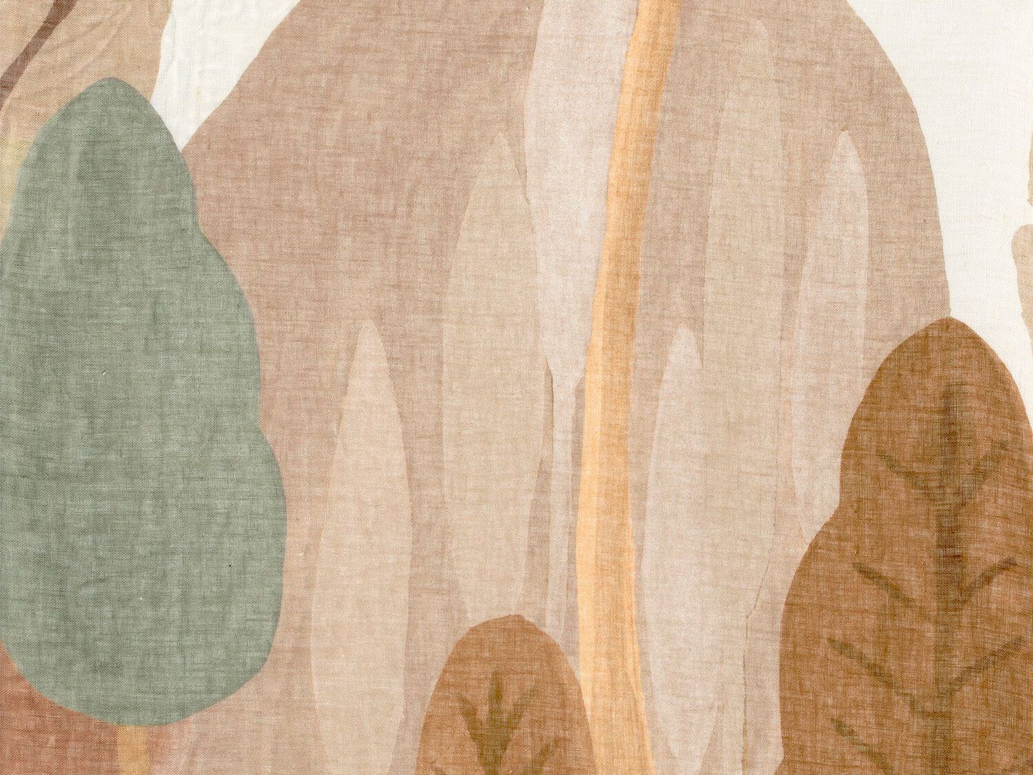 Льняная ткань с принтом вуали для штор Casamance Jardin d'Este ARCH-00091851