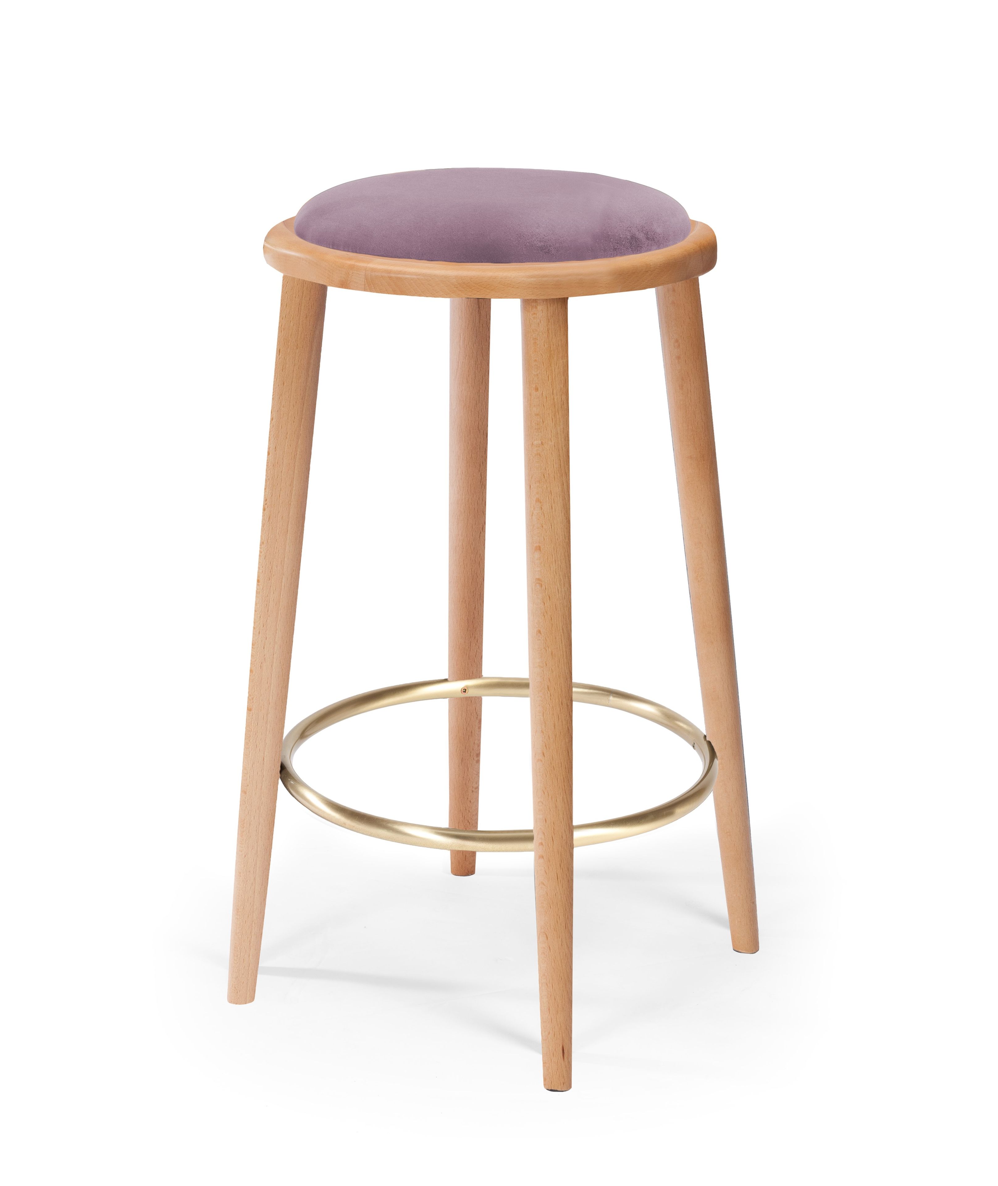 Высокий деревянный стул с мягким сиденьем Mambo Unlimited Ideas ARCH-00001333