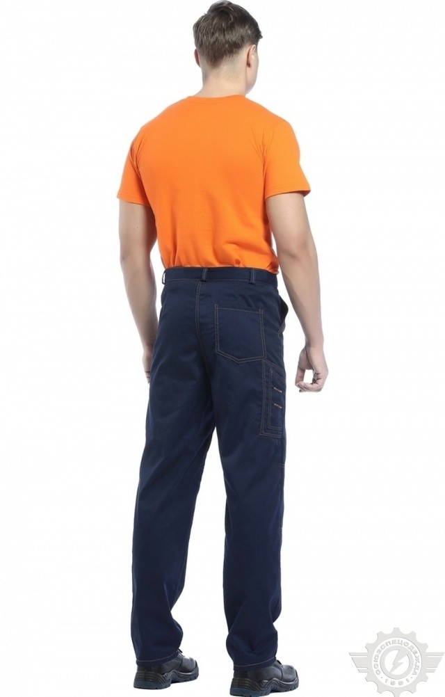 68104 Костюм "Универсал-Люкс" темно-синий-василек  Летняя спецодежда  размер 44-46/158-164  - Вид №9