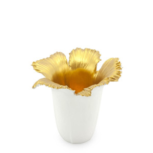 300168-18 ABHIKA ПОДСВЕЧНИК ANGEL WHITE/GOLD
