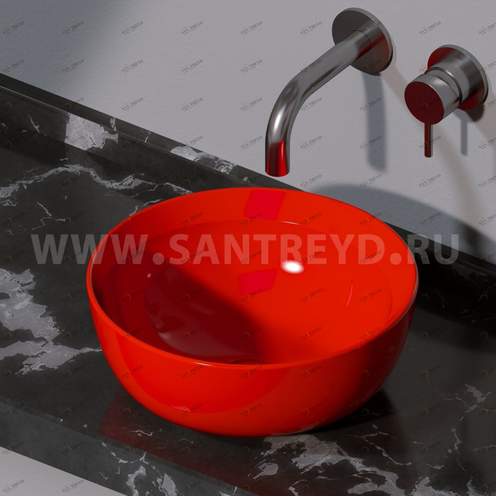 L450125 Накладная раковина на столешницу  круглая A. e T. Italia SPOT AeT ITALIA