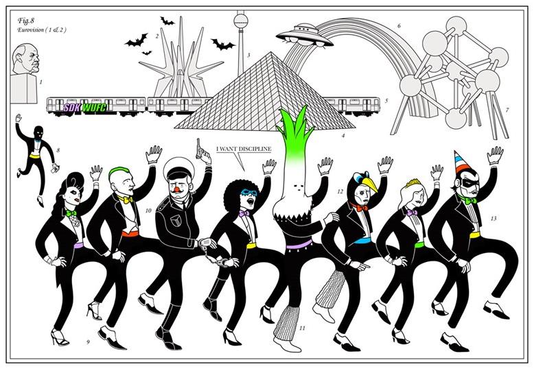 Авторский художественный принт Crazy home paintings Ho-003 Santreyd - Вид №1