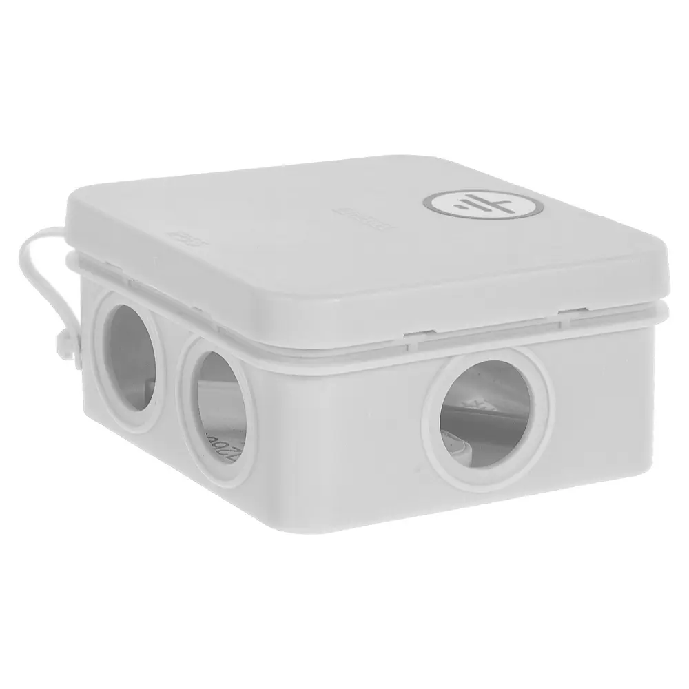 Распределительная коробка открытая Hegel 85х85х40 6 вводов IP55 цвет серый 18710422 STLM-2025829  - Вид №1
