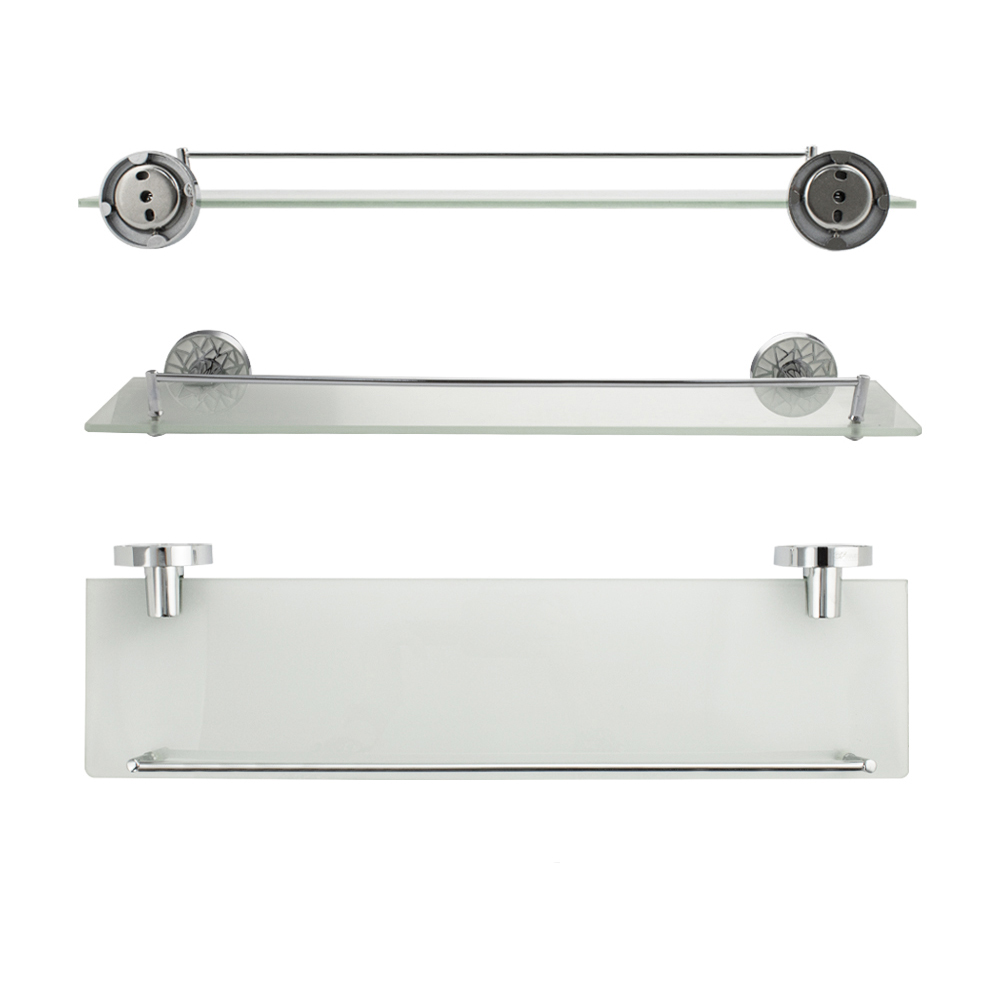 GFmark - Полка стеклянная, с БЕЛОЙ МОЗАИКОЙ, код: 3209  - Вид №3