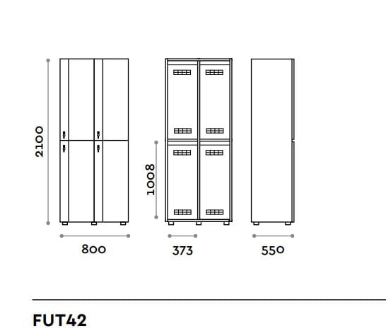 Деревянный шкаф FIT INTERIORS FUTURA ARCH-00112793 - Вид №5