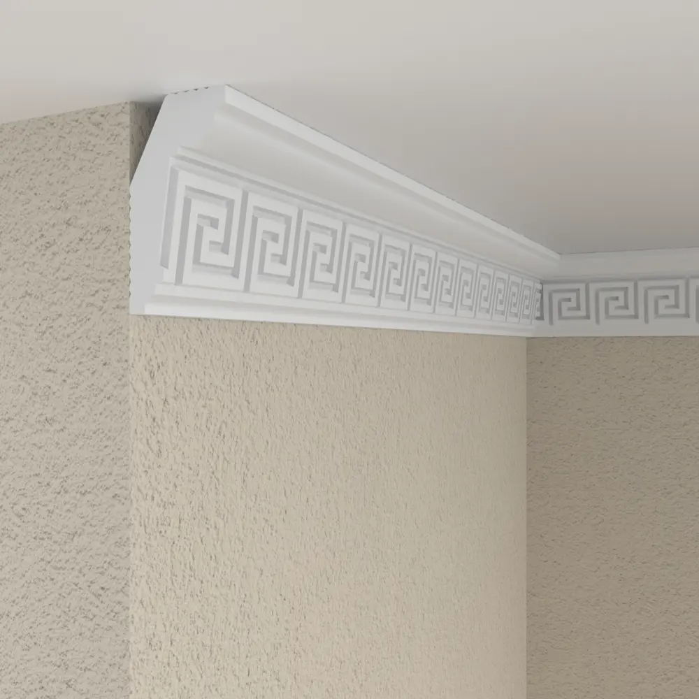 Плинтус для натяжных потолков полистирол Format 206059 белый 29х53х2000 мм STLM-2176565 - Вид №4