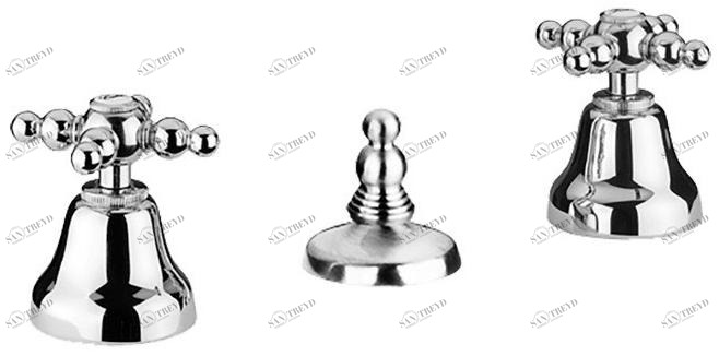 Rubinetteria Giulini Смеситель для биде с 3 отверстиями Parigi 7313a