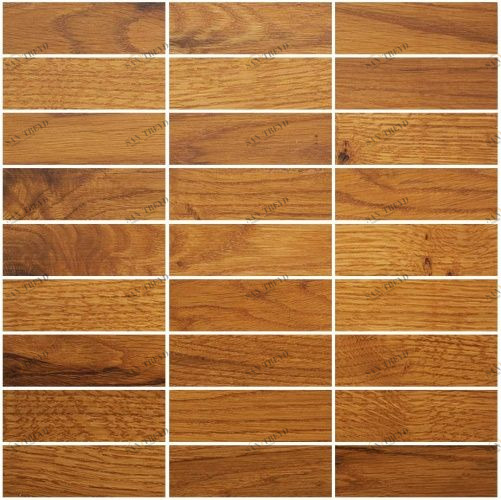 Мозаика и 3D панели из дерева Da Vinci Мозаика 9x3 Amber 025 Дуб Селект (Гладкая) 324х324 мм 1301100025