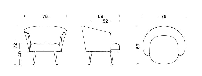 Кресло с подлокотниками Hay DORSO ARCH-00152652 - Вид №33