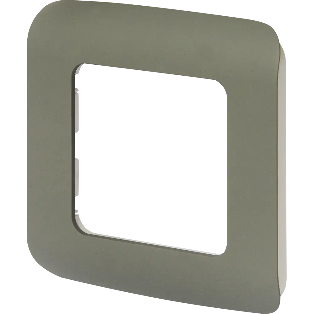 Рамка для розеток и выключателей Lexman Cosy 1 пост, цвет серый STLM-2129369 - Вид №1