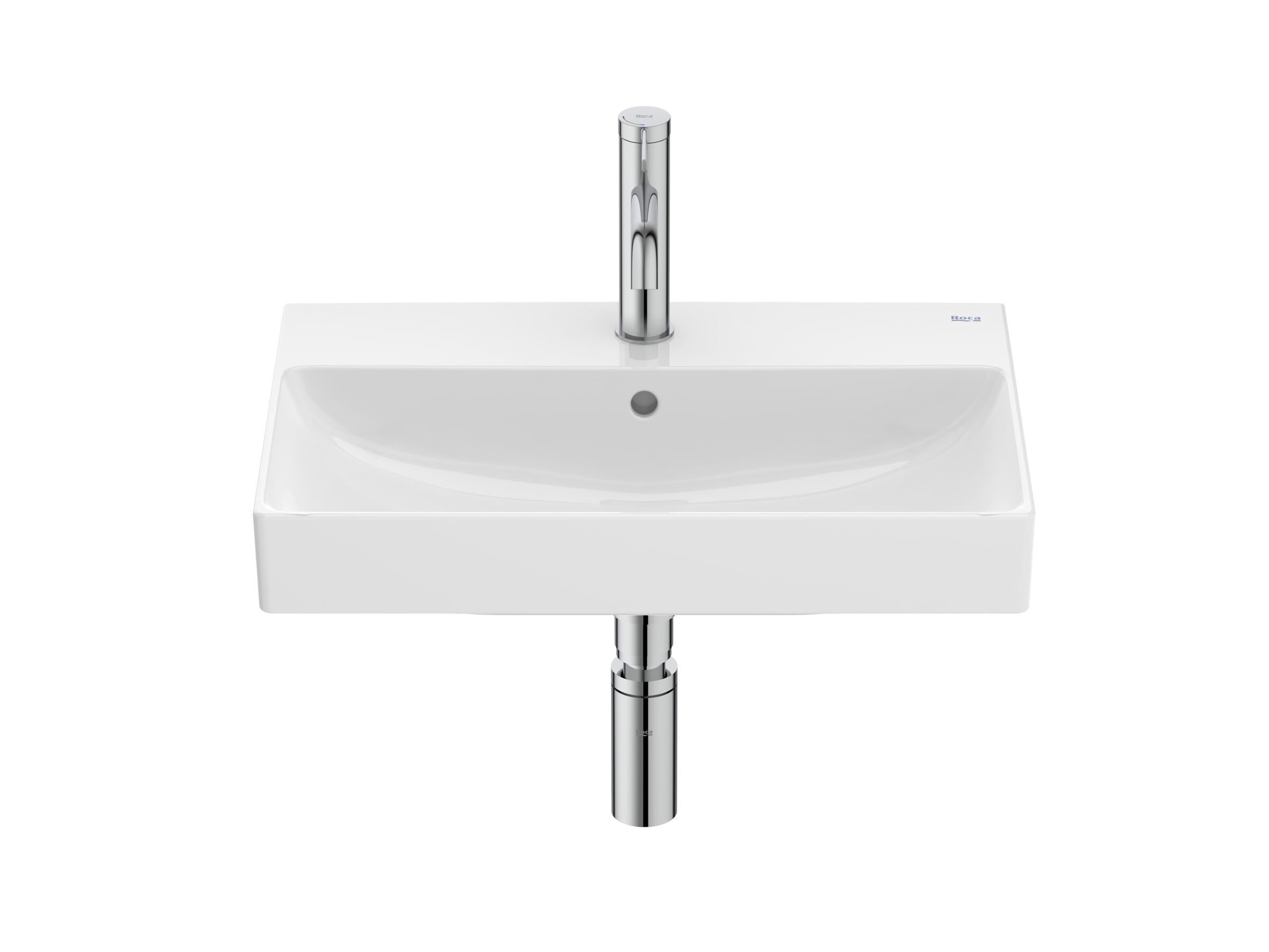Керамическая подвесная прямоугольная ручная мойка Roca Ona ARCH-00029314