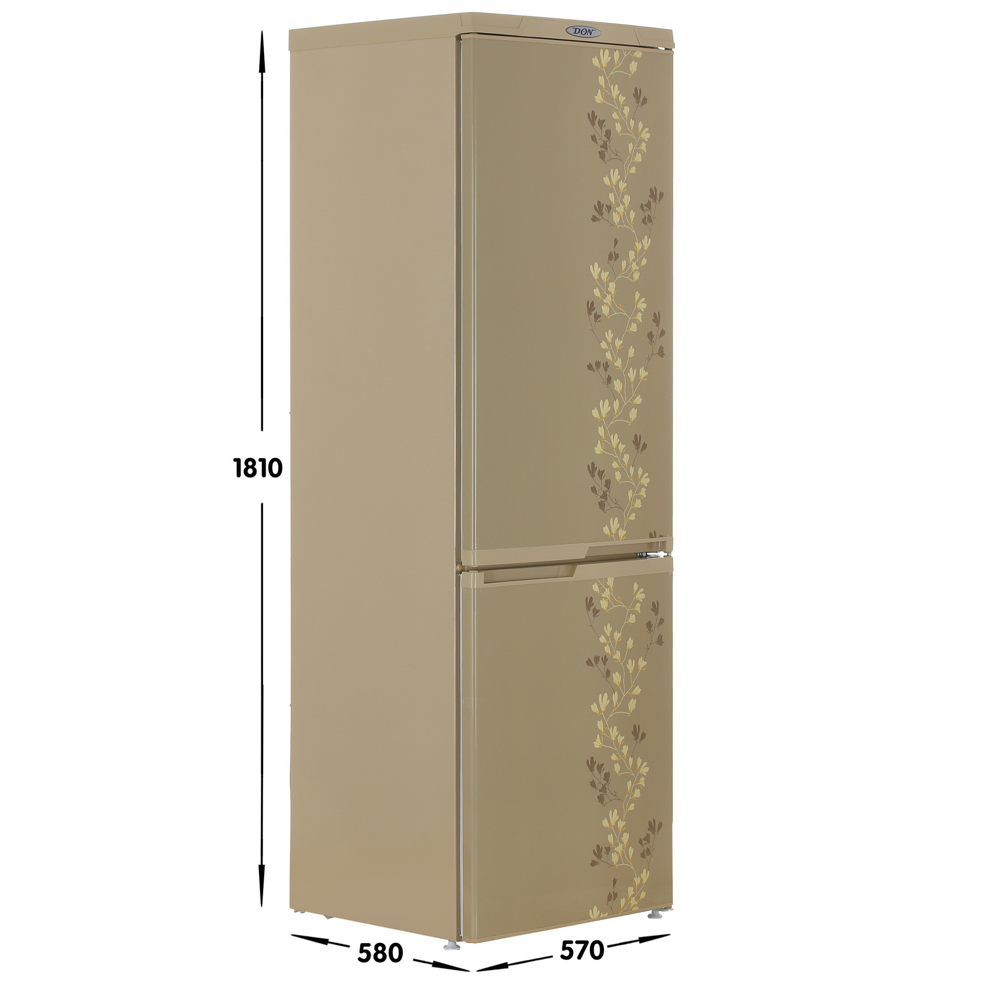 5346093 Холодильник с морозильником   DON R-291 ZF золотистый STDN-0041276 - Вид №6