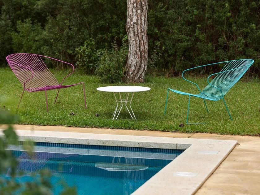 iSimar Штабелируемое садовое кресло из стали с подлокотниками Bolonia 9143 - Вид №3