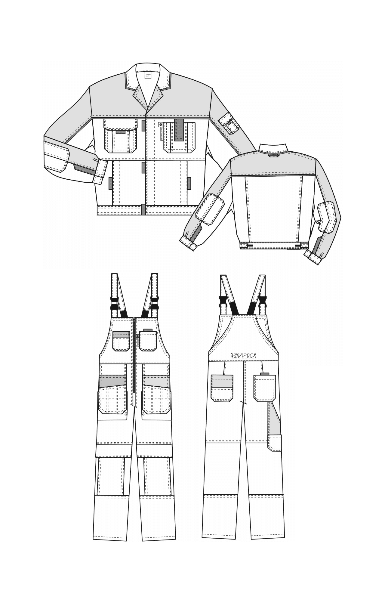 4956830 Костюм "Профессионал-2" черный-графит-желтый GENESIS  Летняя спецодежда  размер 52-54/182-188  - Вид №6
