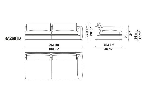 Угловой диван из ткани B&B Italia Ричард ARCH-00040927 - Вид №81