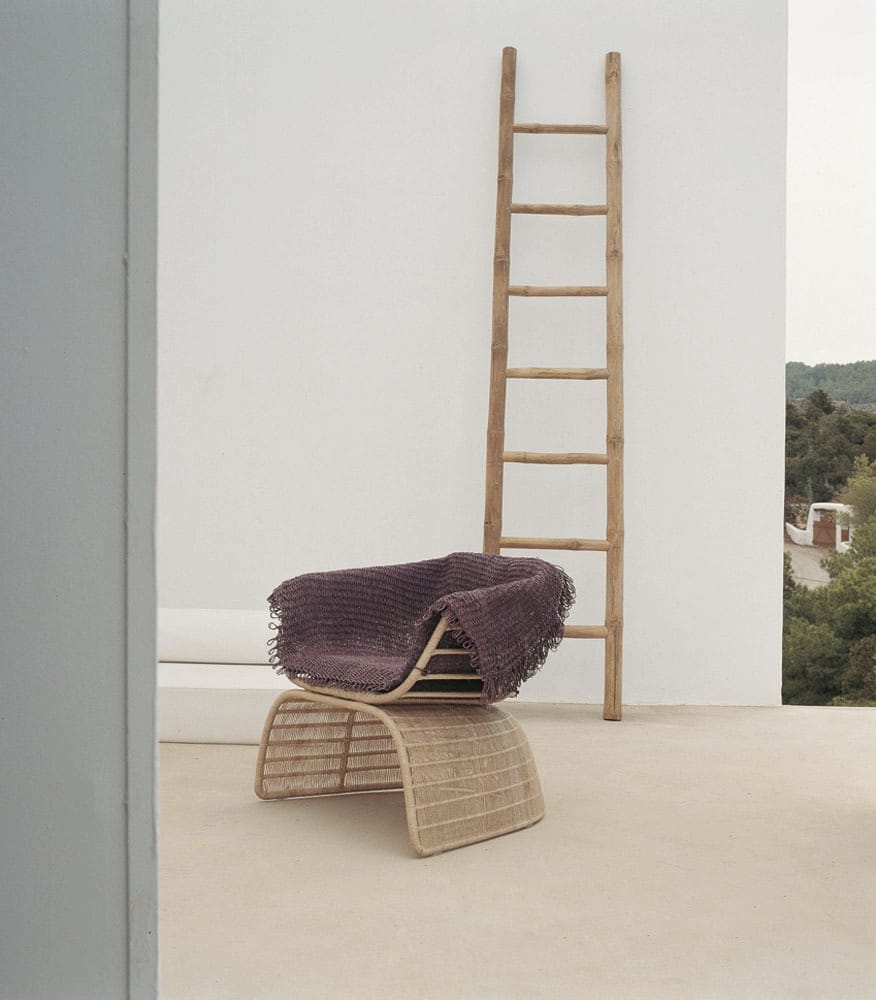 Садовое кресло с плетением из полиэтилена или абаки B&B Italia Outdoor кринолин ARCH-00060645 - Вид №6