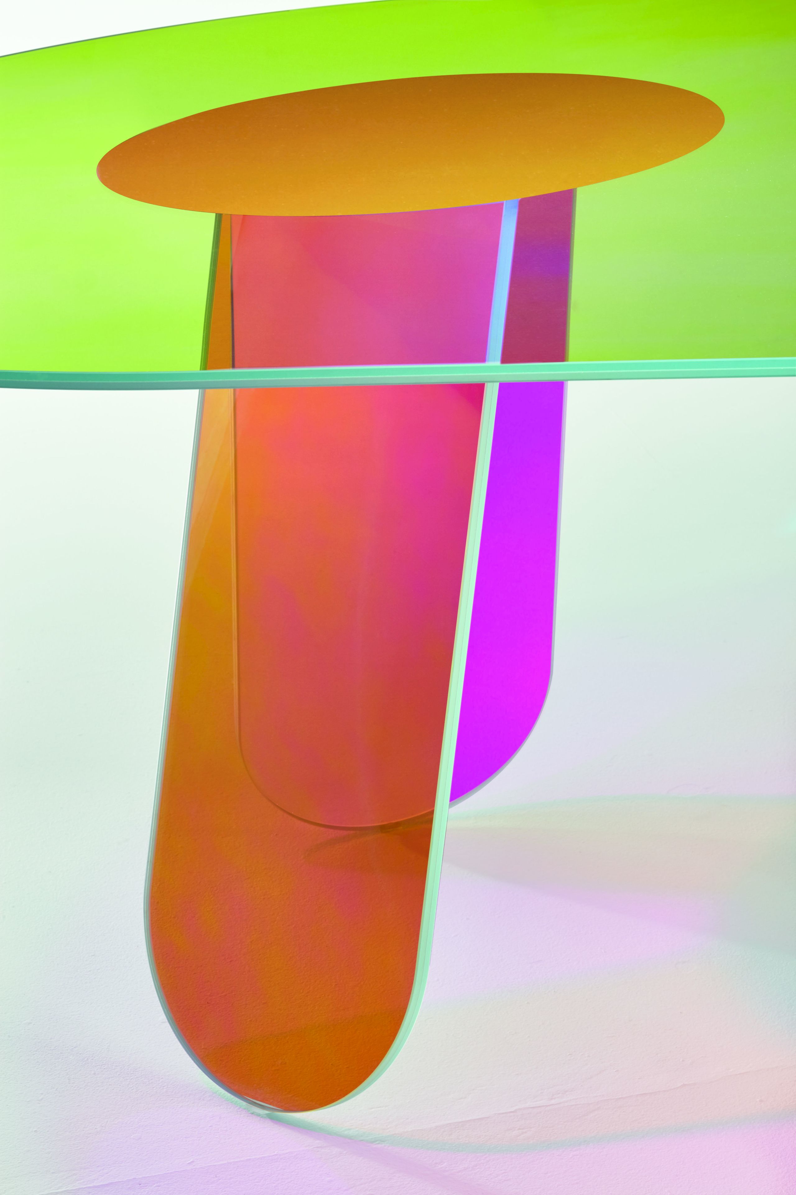 Овальный Хрустальный стол Glas Italia Shimmer ARCH-00009535