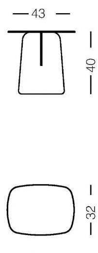 PIMAR Садовый столик Square Stone Piro Ca17  - Вид №1