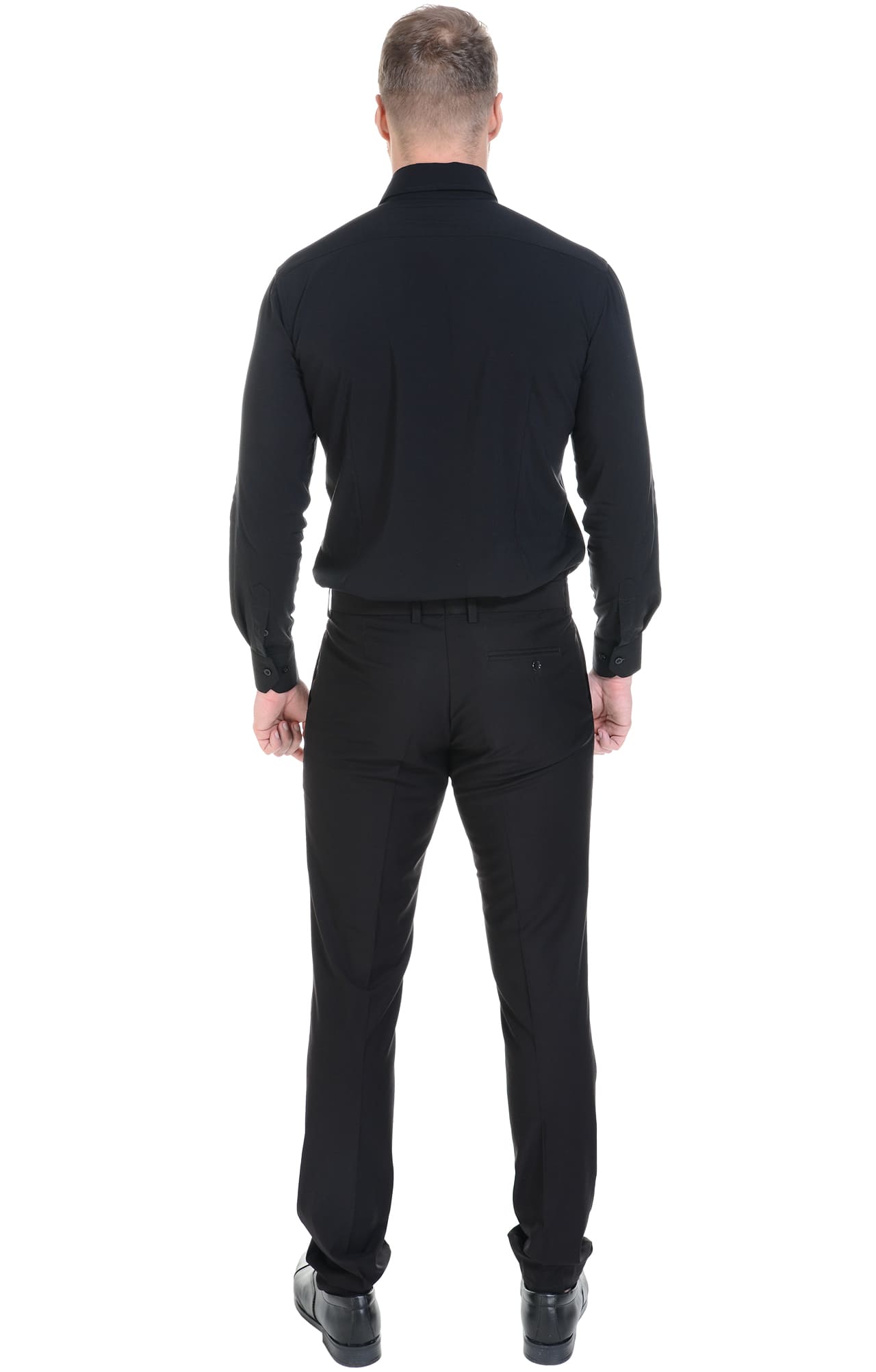 62478 Рубашка мужская  black El-Risto  Корпоративная одежда  размер 41/176-182  - Вид №7