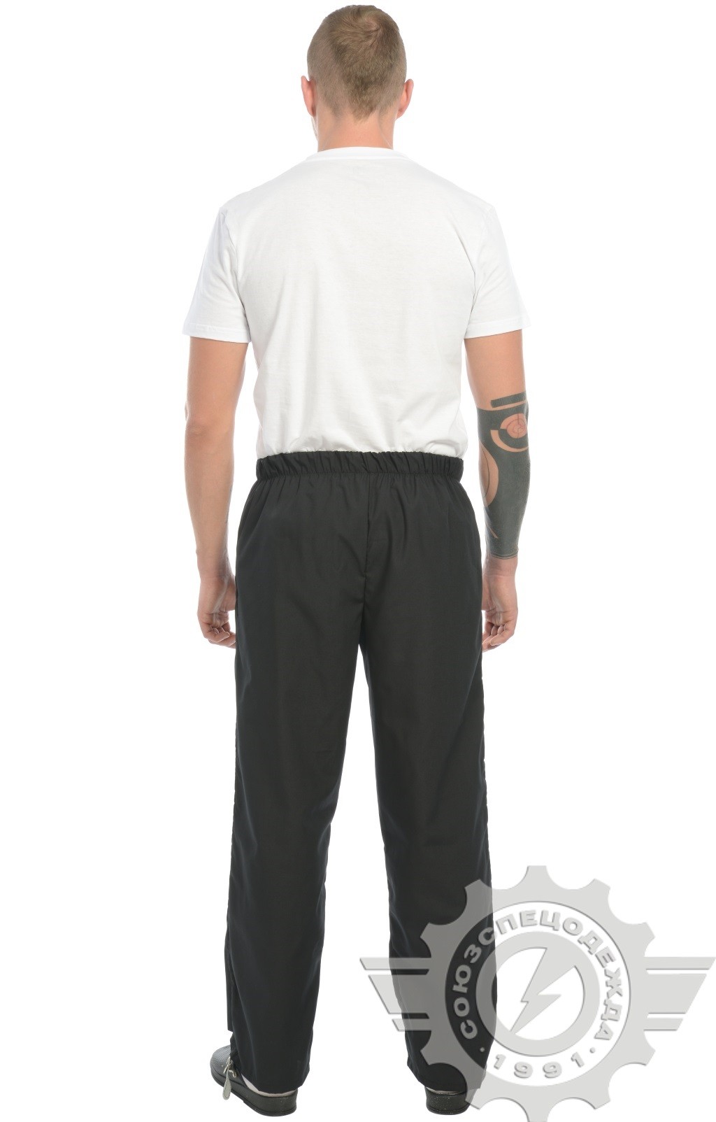 69058 Брюки "Люкс-Лайт" поварские черные  Одежда для поваров  размер 44-46/170-176 Спецодежда  - Вид №6