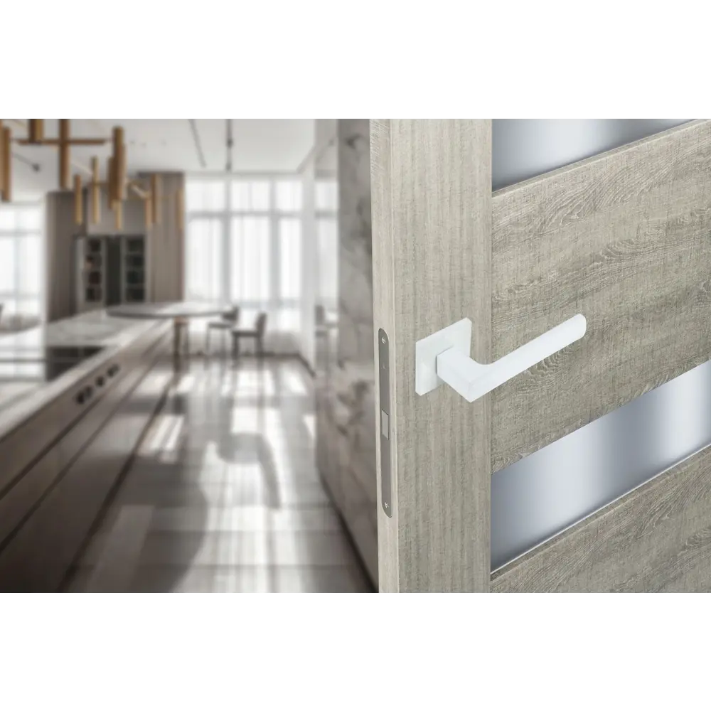 Дверные ручки EDSON EDS-182H-Q2 белые для межкомнатных дверей 85170509 STLM-0897455 - Вид №6