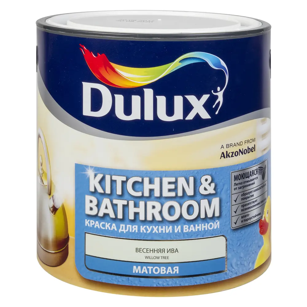 Краска матовая для кухни и ванной комнаты Dulux WillowT 2.5 л 14197537 STLM-2087405 