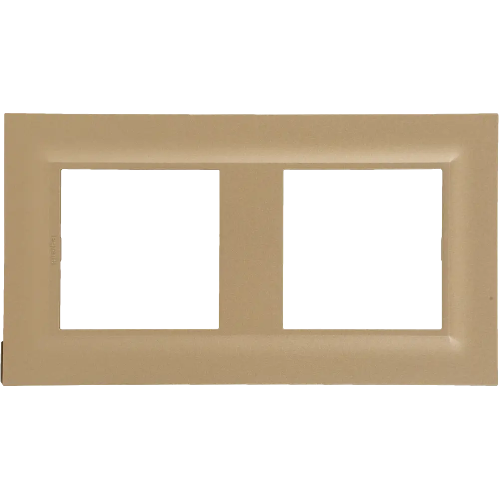 Legrand Structura - Рамка для розеток 2-постовая в золотом металлике 82064705 STLM-0018688