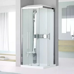 Душевая кабина 80x80 GLAX 3 A80 STANDARD Novellini GLAX 3 с высоким душевым поддоном и крышей