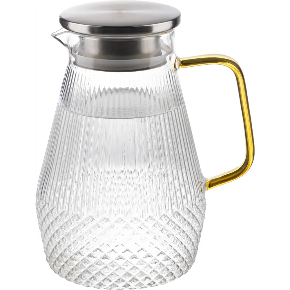 Кувшин 1.6 л Leonord с крышкой стекло цвет прозрачный Santreyd STLM-2145443 - Вид №2