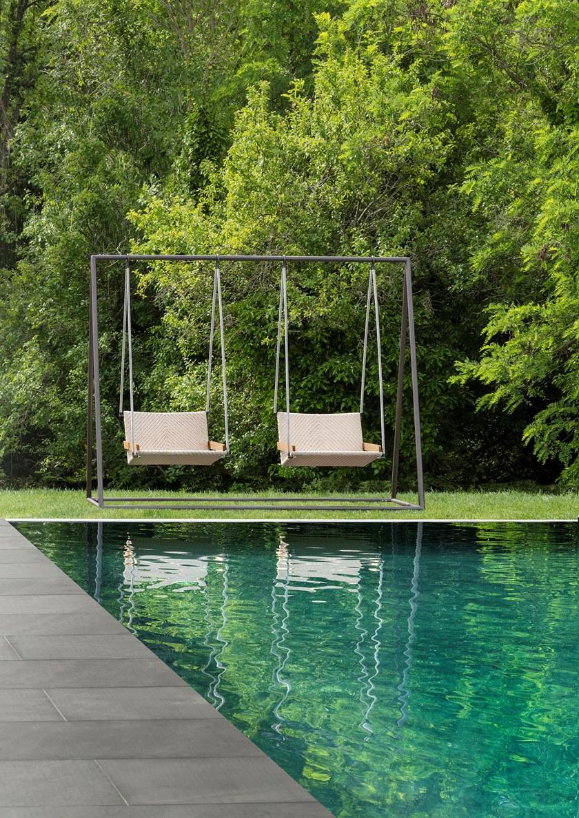 Ethimo 2-х местное кресло-качалка из тикового дерева Allaperto sun-id-1376125 - Вид №1