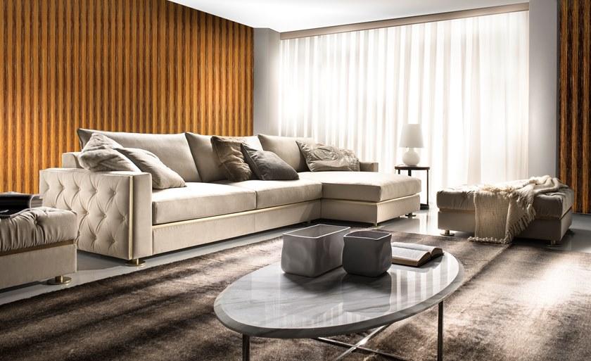 Former In Italia Модульный бархатный диван с шезлонгом Manfredi sun-id-1407833 - Вид №1