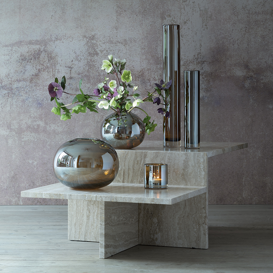 G1664-30-141 Ваза signature, epoque, 30 см, янтарь LSA International  - Вид №1