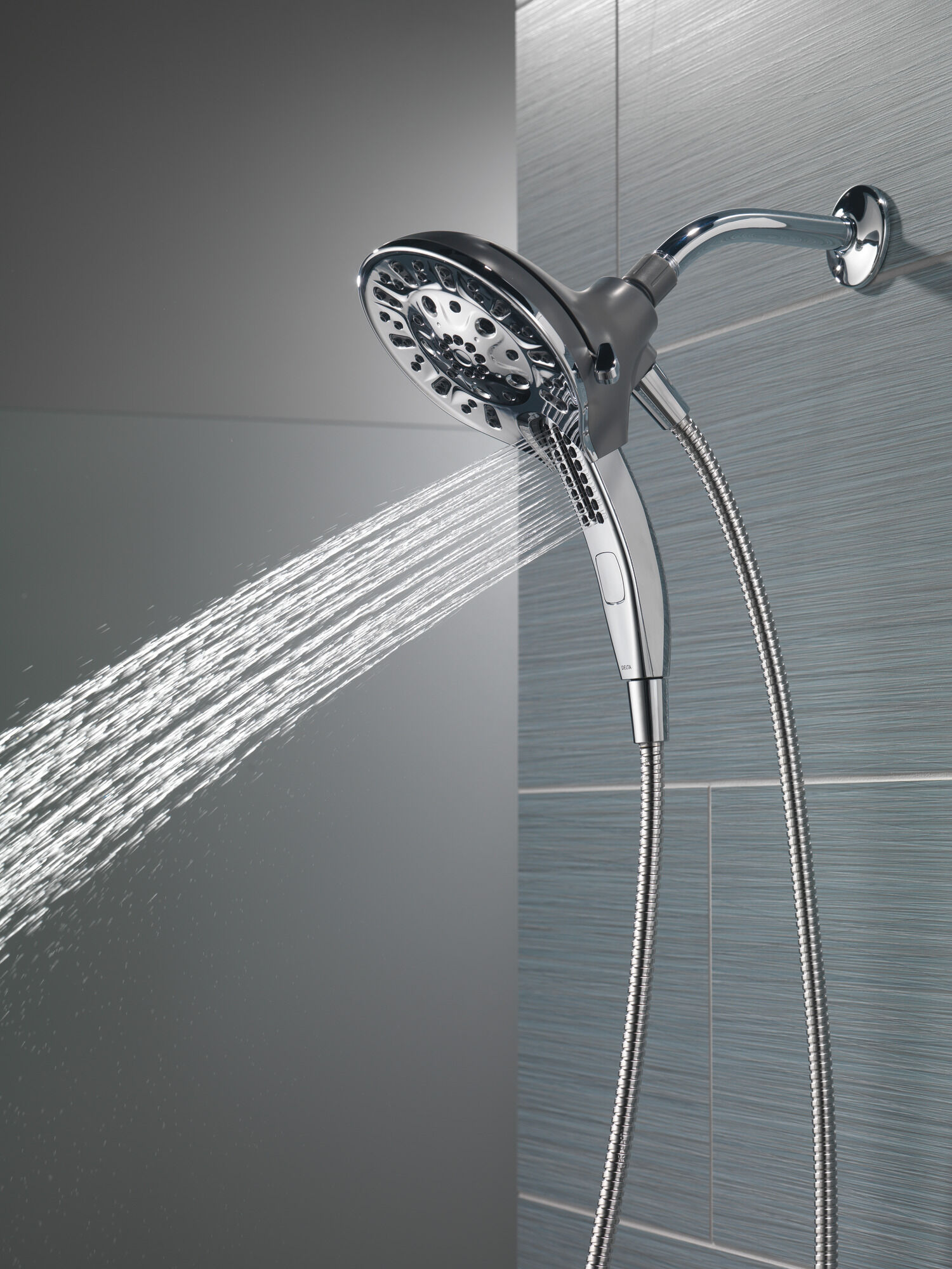 75505 H2Okinetic® In2ition® Душ два в одном с 5 настройками Delta Faucet Delta Хром - Вид №20