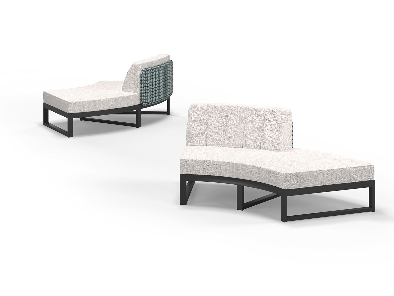 Модульный изогнутый садовый диван из ткани MAMAGREEN Munia ARCH-00071252 - Вид №8