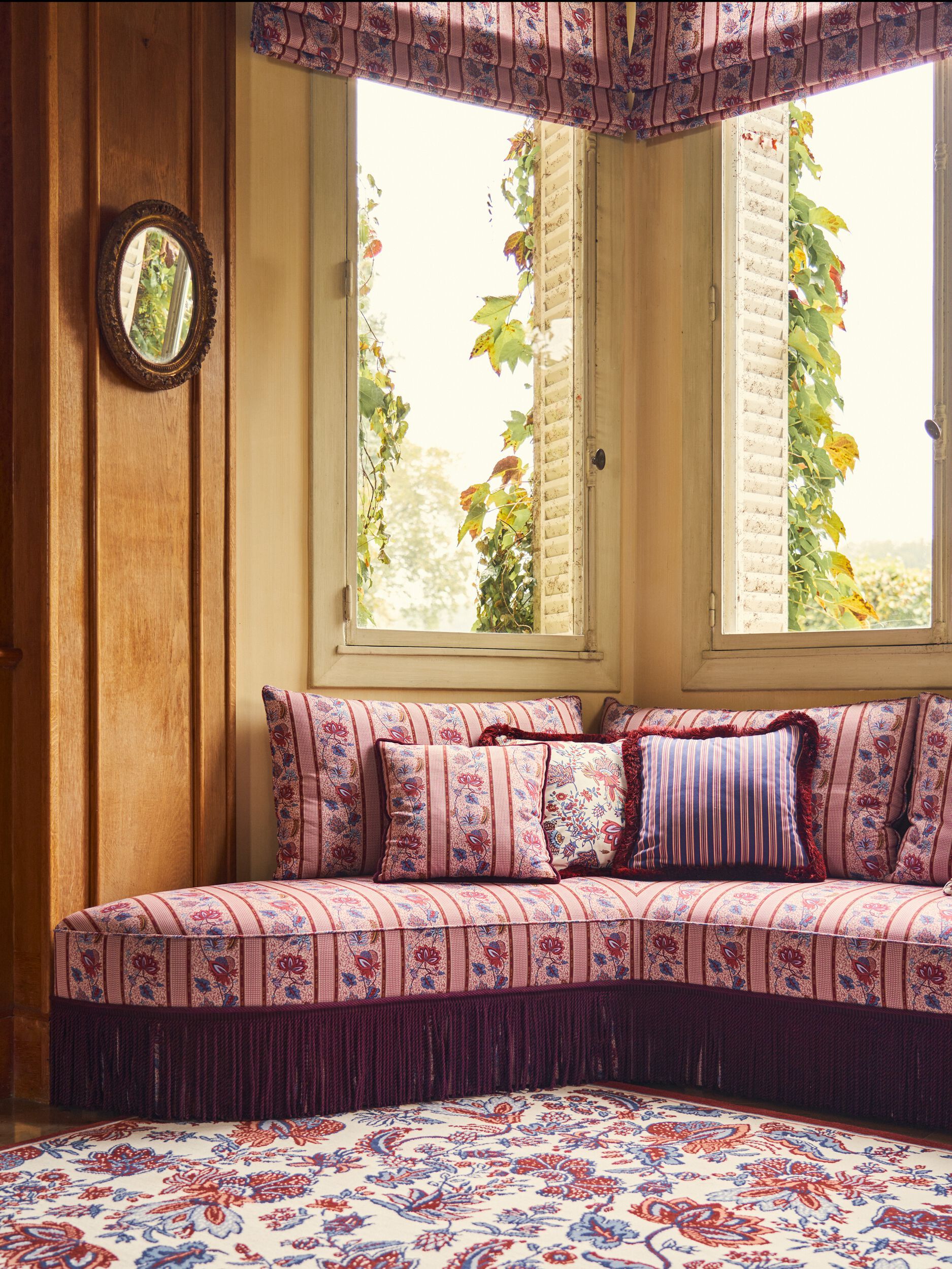 Хлопчатобумажная ткань с цветочным рисунком LELIEVRE Quenin-Belle Époque ARCH-00020380 - Вид №9