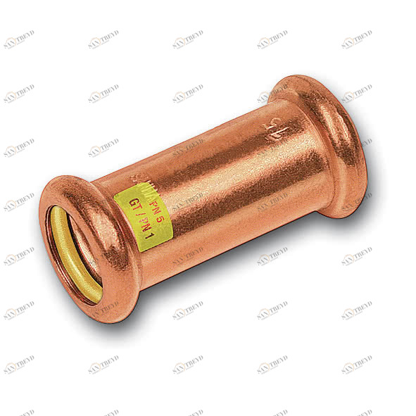 110270S18 SANHA 10270S пресс-фитинг газ, медь, муфта подвижная ВПр-ВПр 18 мм 