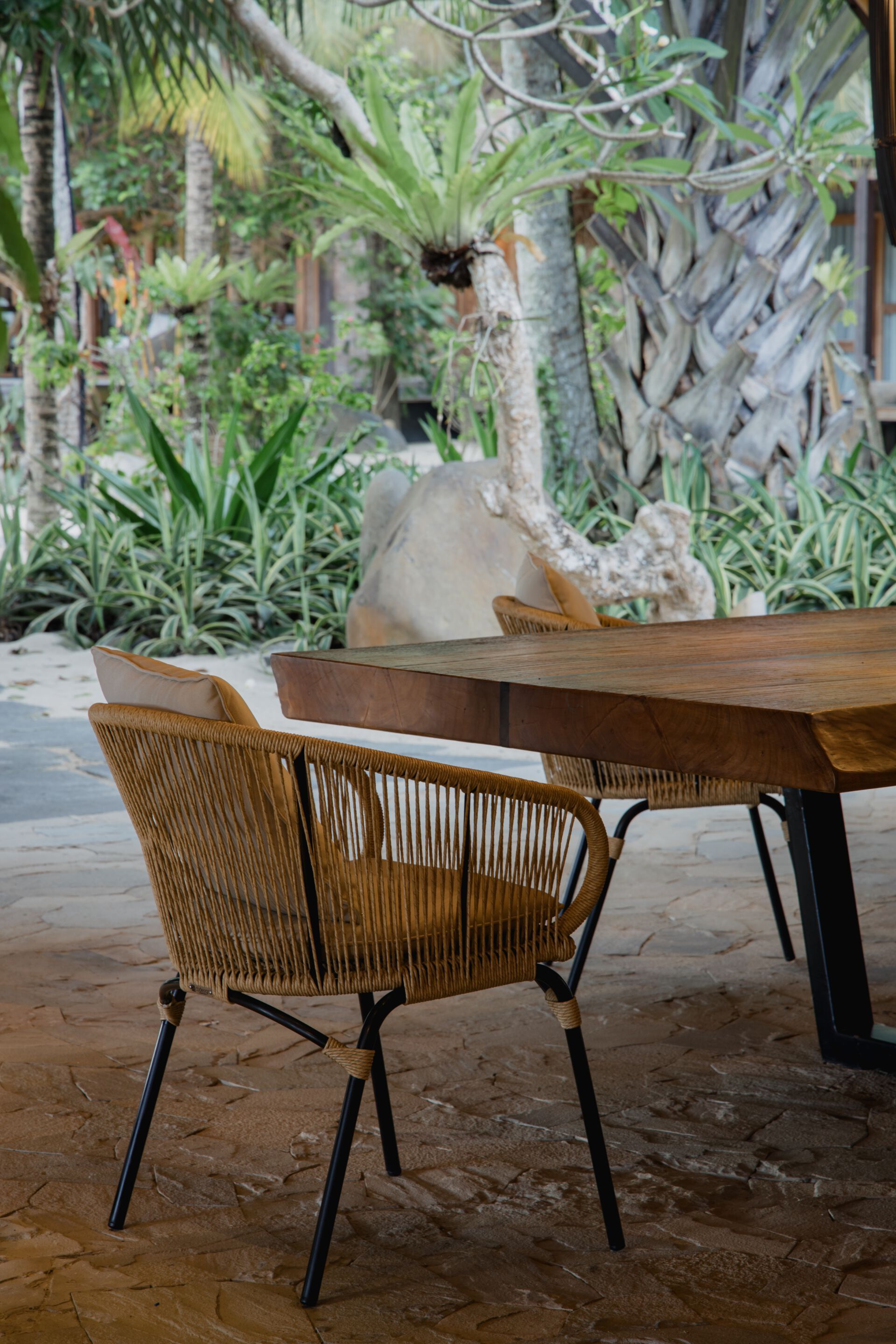 Алюминиевый и деревянный садовый стул с подлокотниками cbdesign Armony ARCH-00128555 - Вид №1