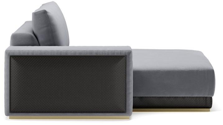 SM Living Couture Кушетка из бархата с обивкой Couture Dvn_02_cl/dvn_02_db - Вид №1